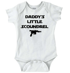 Daddy's Little Scoundrel Romper Bodysuit-Direct To Garment Print-Brisco Baby