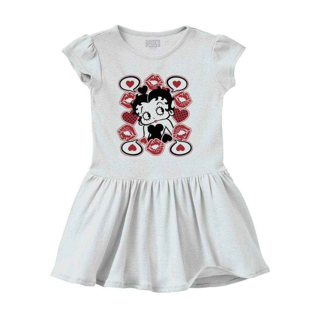 Betty In Love Solid Baby Infant Dress-Direct To Garment Print-Brisco Baby