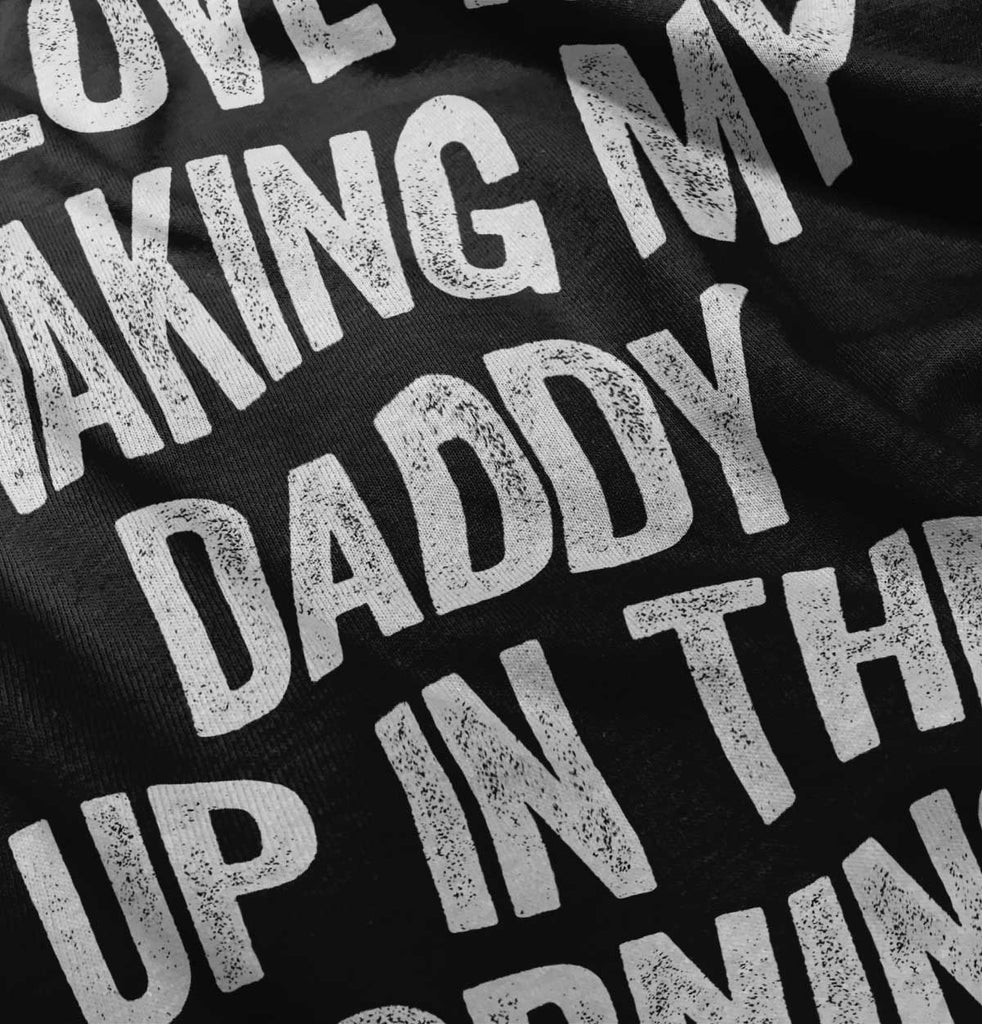 Waking Up Daddy Infant Baby Bib-Direct To Garment Print-Brisco Baby