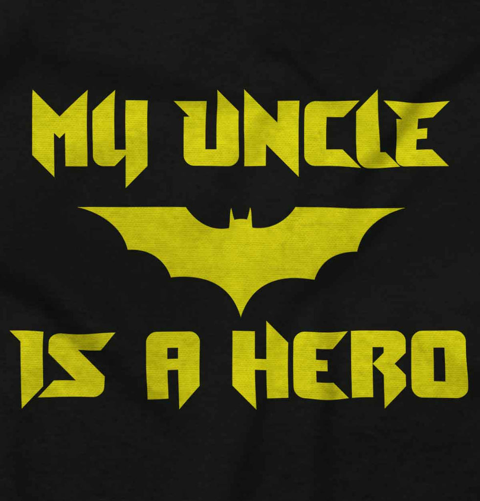 Uncle Is Bat Hero Infant Toddler T Shirt-Direct To Garment Print-Brisco Baby