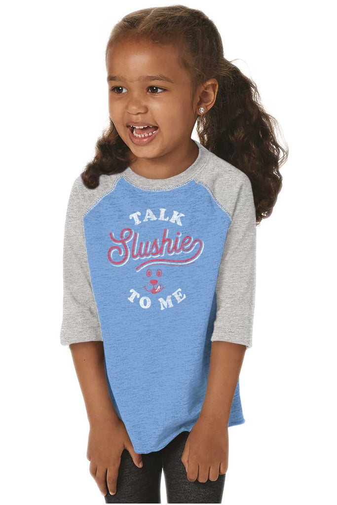 Talk Slushie To Me Toddler Baseball-Direct To Garment Print-Brisco Baby