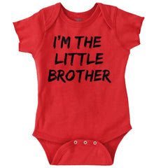 I'm The Little Brother Romper Bodysuit-Direct To Garment Print-Brisco Baby