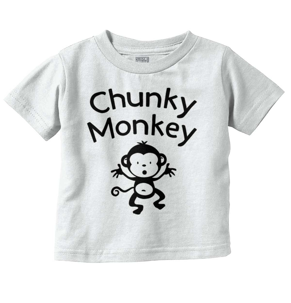 Chunky Monkey Infant Toddler T Shirt-Direct To Garment Print-Brisco Baby