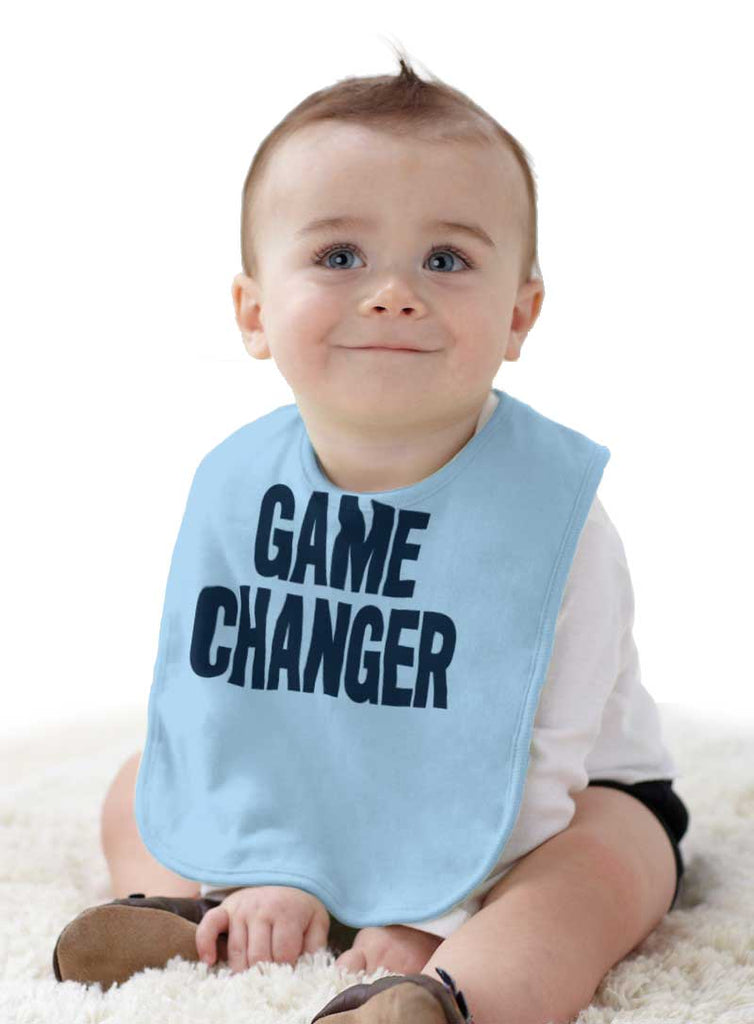 Game Changer Infant Baby Bib-Direct To Garment Print-Brisco Baby