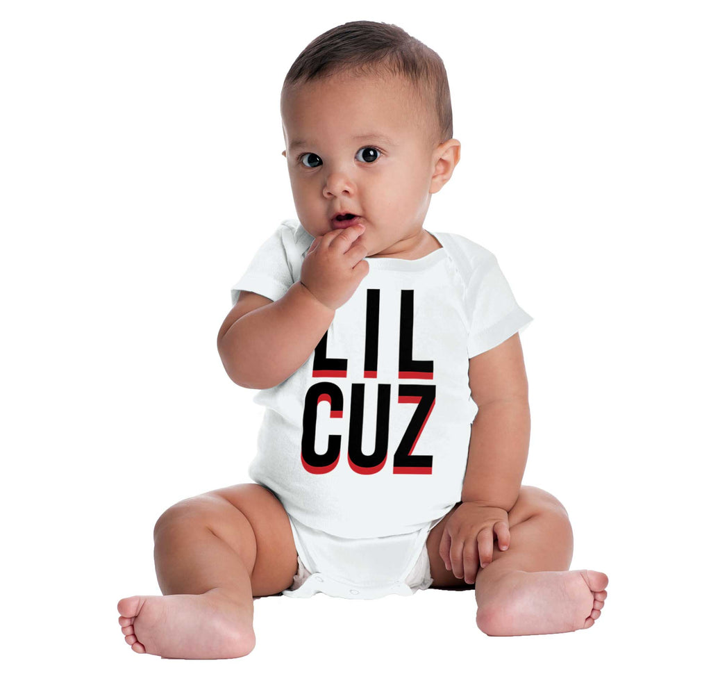 Lil Cuz Romper Bodysuit-Direct To Garment Print-Brisco Baby