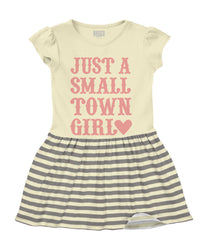 Small Town Girl Baby Striped Skirt Dress-Direct To Garment Print-Brisco Baby