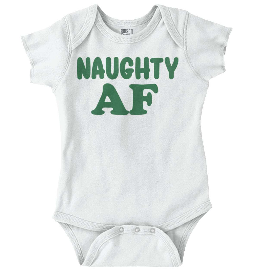 Naughty AF Romper Bodysuit-Direct To Garment Print-Brisco Baby