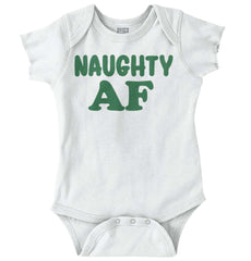 Naughty AF Romper Bodysuit-Direct To Garment Print-Brisco Baby