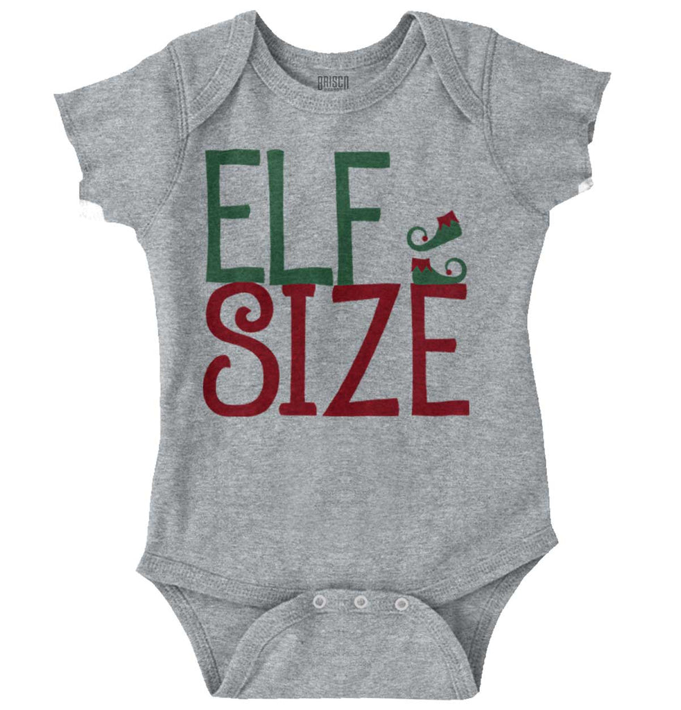 Elf Size Romper Bodysuit-Direct To Garment Print-Brisco Baby