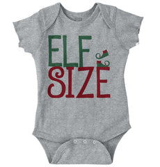 Elf Size Romper Bodysuit-Direct To Garment Print-Brisco Baby