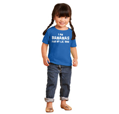 I Am Bananas For My Lil' Bro Infant Toddler T Shirt-Direct To Garment Print-Brisco Baby