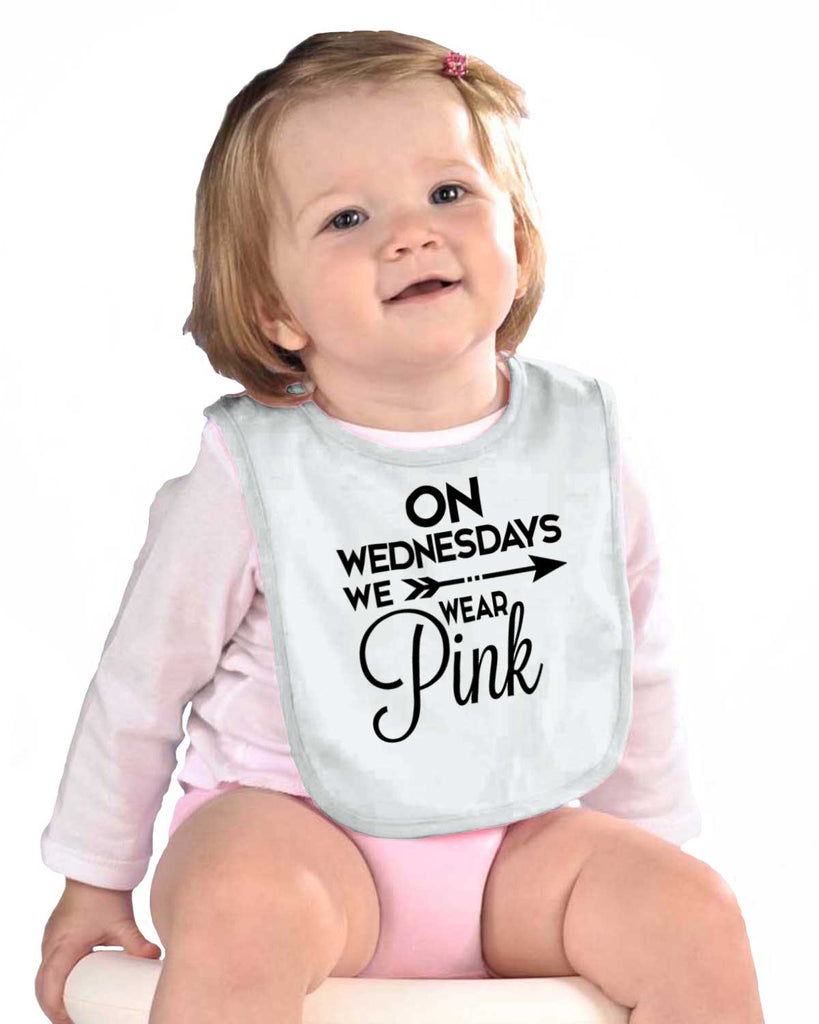 Wear Pink Infant Baby Bib-Direct To Garment Print-Brisco Baby