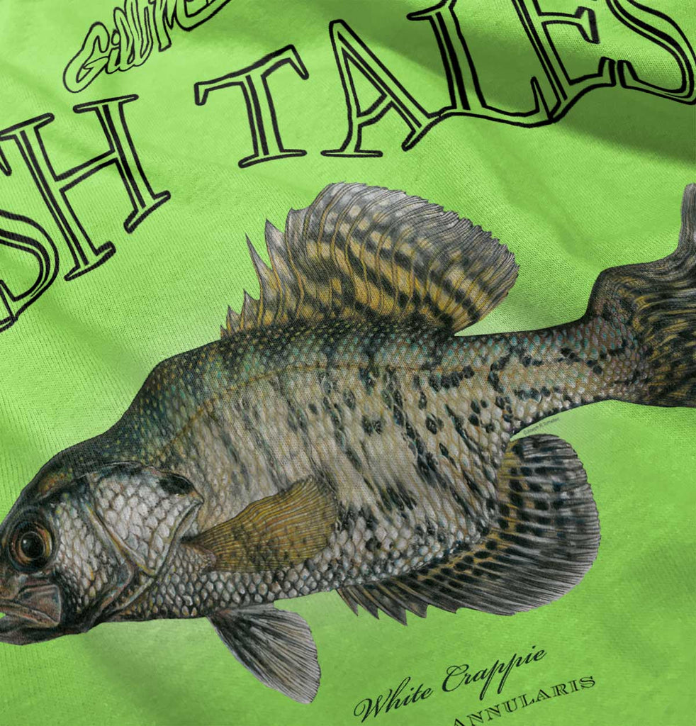 White Crappie Infant Toddler T Shirt-Direct To Garment Print-Brisco Baby