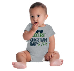 Coolest Christian Baby Romper Bodysuit-Direct To Garment Print-Brisco Baby