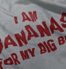 I Am Bananas For My Big Bro Romper Bodysuit-Direct To Garment Print-Brisco Baby