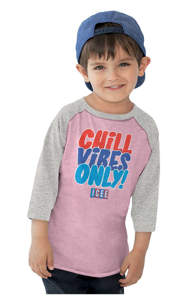 Chill Vibes Only Toddler Baseball-Direct To Garment Print-Brisco Baby