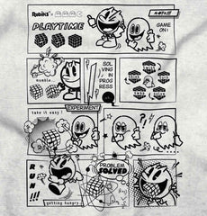 Pac-Man Comic Book Toddler Ruffled Trim T-Shirt-Direct To Garment Print-Brisco Baby