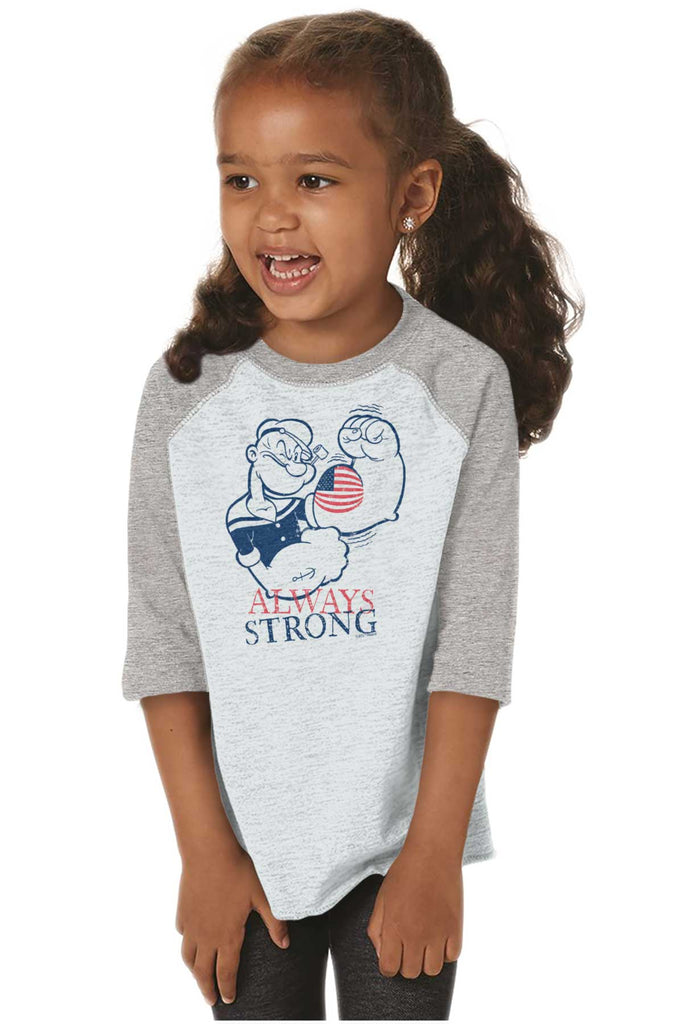 Always Strong Toddler Baseball-Direct To Garment Print-Brisco Baby