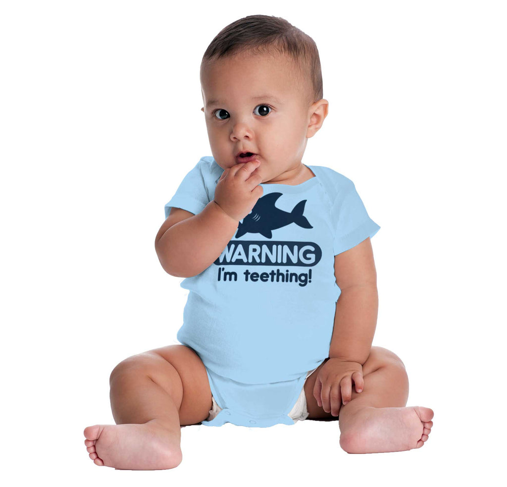 I'm Teething Romper Bodysuit-Direct To Garment Print-Brisco Baby