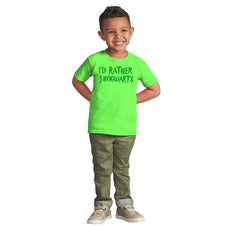 Rather Be At Hogwarts Infant Toddler T Shirt-Direct To Garment Print-Brisco Baby