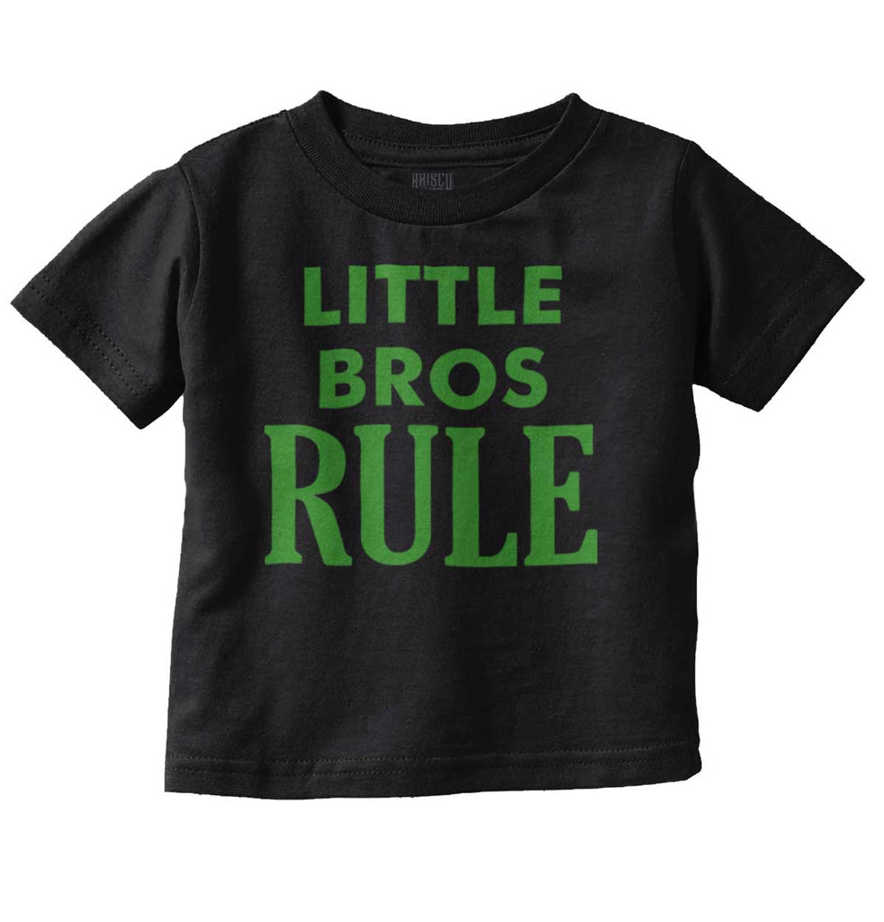 Little Bros Rule Infant Toddler T Shirt-Direct To Garment Print-Brisco Baby