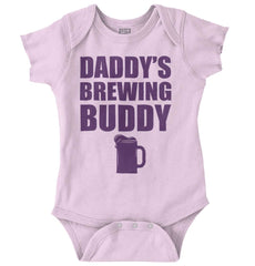 Brewing Buddy Romper Bodysuit-Direct To Garment Print-Brisco Baby