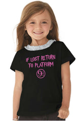 Return Platofrm 9 3/4 Toddler Ruffled Trim T-Shirt-Direct To Garment Print-Brisco Baby