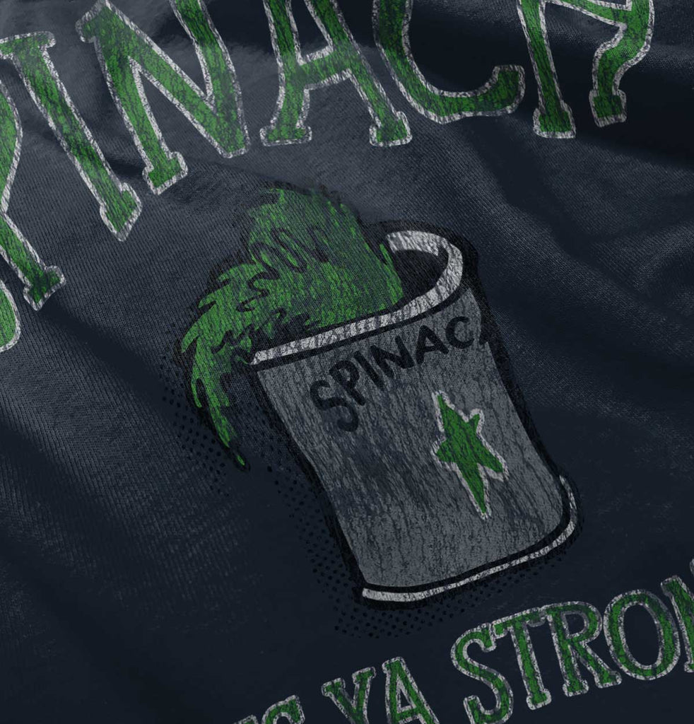 Spinach Strong Infant Toddler T Shirt-Direct To Garment Print-Brisco Baby