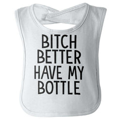 My Bottle Infant Baby Bib-Direct To Garment Print-Brisco Baby