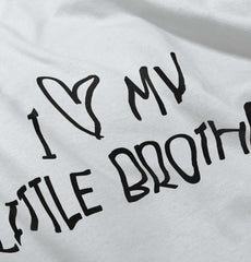 I Love My Little Brother Romper Bodysuit-Direct To Garment Print-Brisco Baby