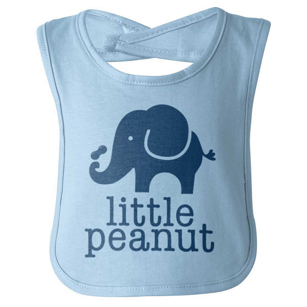 Elephant Peanut Infant Baby Bib-Direct To Garment Print-Brisco Baby