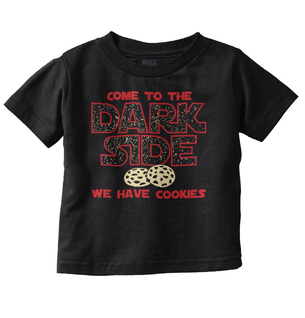 Come To The Dark Side Infant Toddler T Shirt-Direct To Garment Print-Brisco Baby