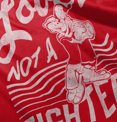 Lover Not A Fighter Infant Toddler T Shirt-Direct To Garment Print-Brisco Baby