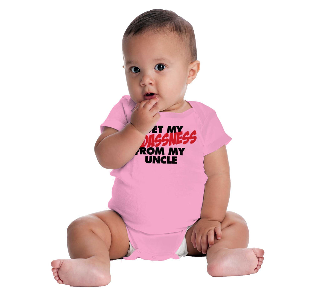 Badass Uncle Romper Bodysuit-Direct To Garment Print-Brisco Baby