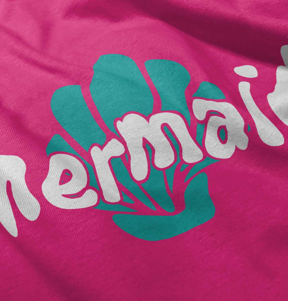 Mermaid Shell Infant Toddler T Shirt-Direct To Garment Print-Brisco Baby