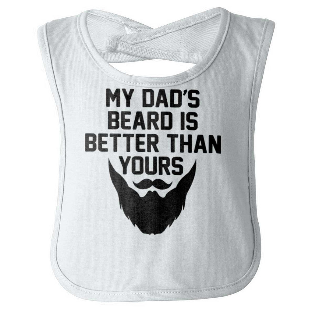 Dad's Beard Infant Baby Bib-Direct To Garment Print-Brisco Baby