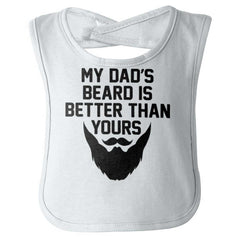 Dad's Beard Infant Baby Bib-Direct To Garment Print-Brisco Baby