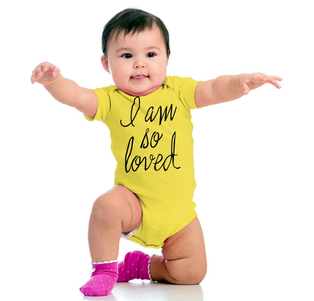 So Loved Romper Bodysuit-Direct To Garment Print-Brisco Baby