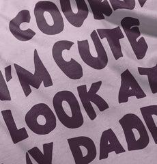 I'm Cute Romper Bodysuit-Direct To Garment Print-Brisco Baby