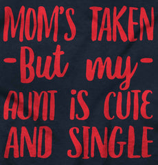 Aunt is Single Toddler Ruffled Trim T-Shirt-Direct To Garment Print-Brisco Baby