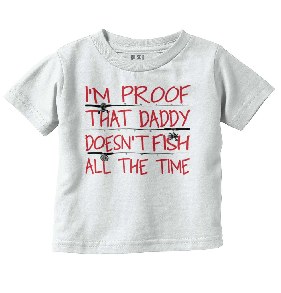 Fish All The Time Infant Toddler T Shirt-Direct To Garment Print-Brisco Baby