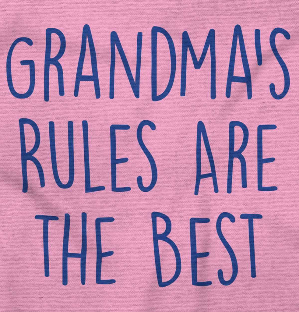 Grandma's Rules Are The Best Romper Bodysuit-Direct To Garment Print-Brisco Baby
