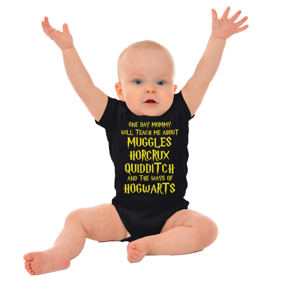 Muggles Horcrux Quidditch Romper Bodysuit-Direct To Garment Print-Brisco Baby