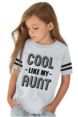 Aunt is Single Toddler Football Jersey Tee-Direct To Garment Print-Brisco Baby