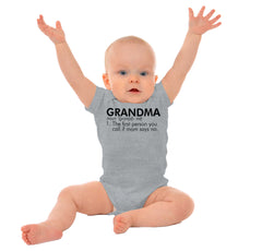 Grandma Defined Romper Bodysuit-Direct To Garment Print-Brisco Baby