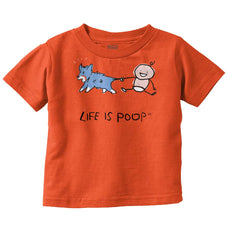 Dog Tail Infant Toddler T Shirt-Direct To Garment Print-Brisco Baby