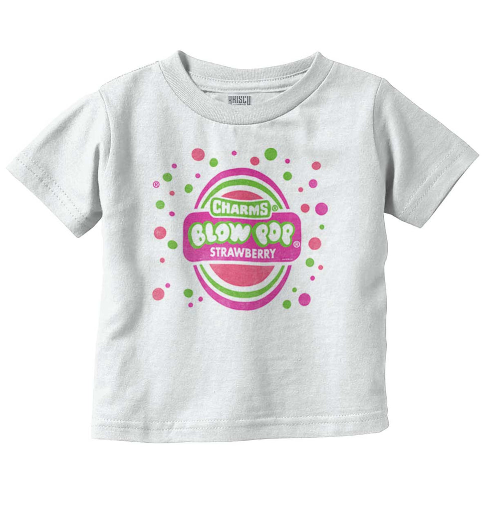 Strawberry Blow Pop Infant Toddler T Shirt-Direct To Garment Print-Brisco Baby