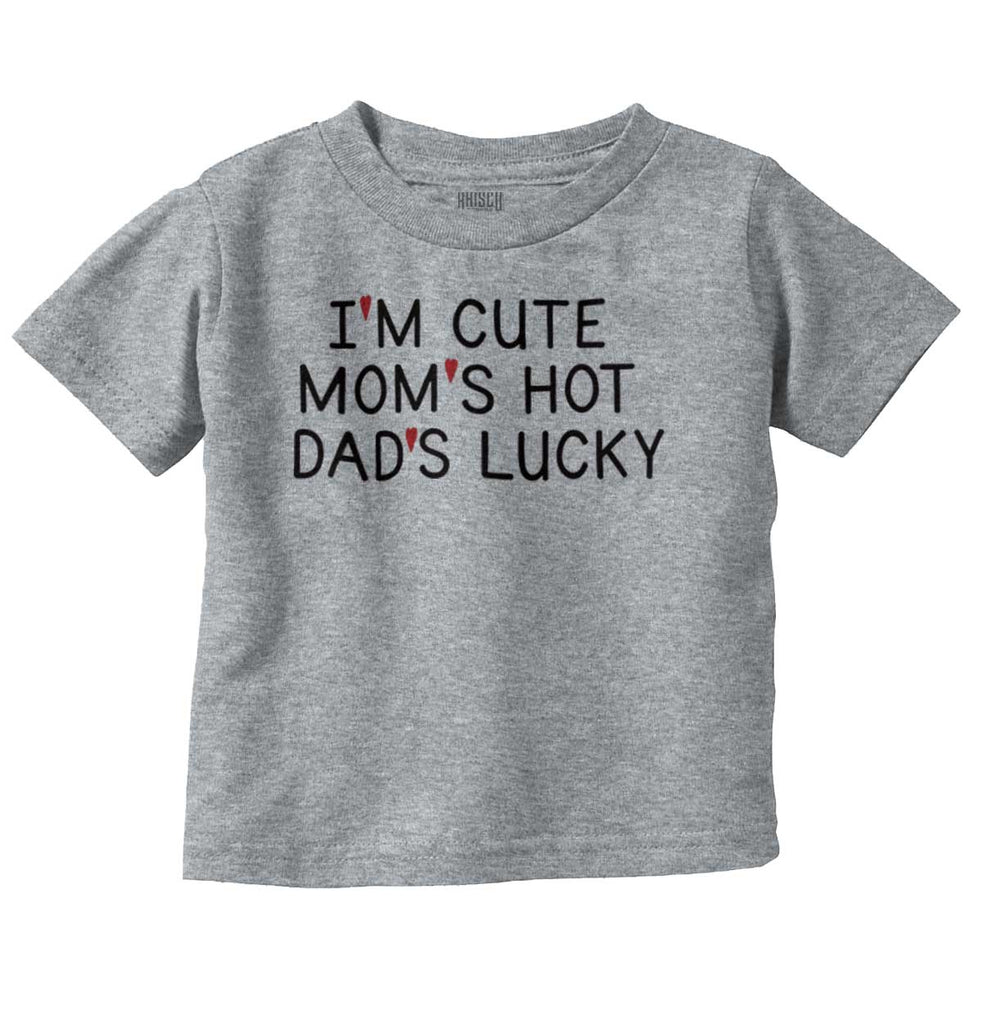 Dads Lucky Infant Toddler T Shirt-Direct To Garment Print-Brisco Baby