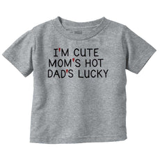 Dads Lucky Infant Toddler T Shirt-Direct To Garment Print-Brisco Baby