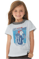 Polar Icee Baby Toddler Ruffled Trim T-Shirt-Direct To Garment Print-Brisco Baby